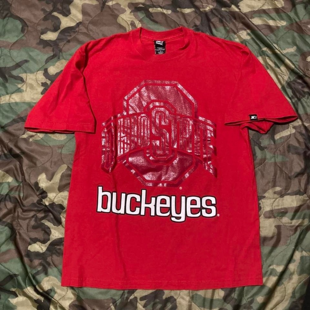 Starter vintage 00s Ohio state buckeyes big print graphic tee cotton size M/20.5